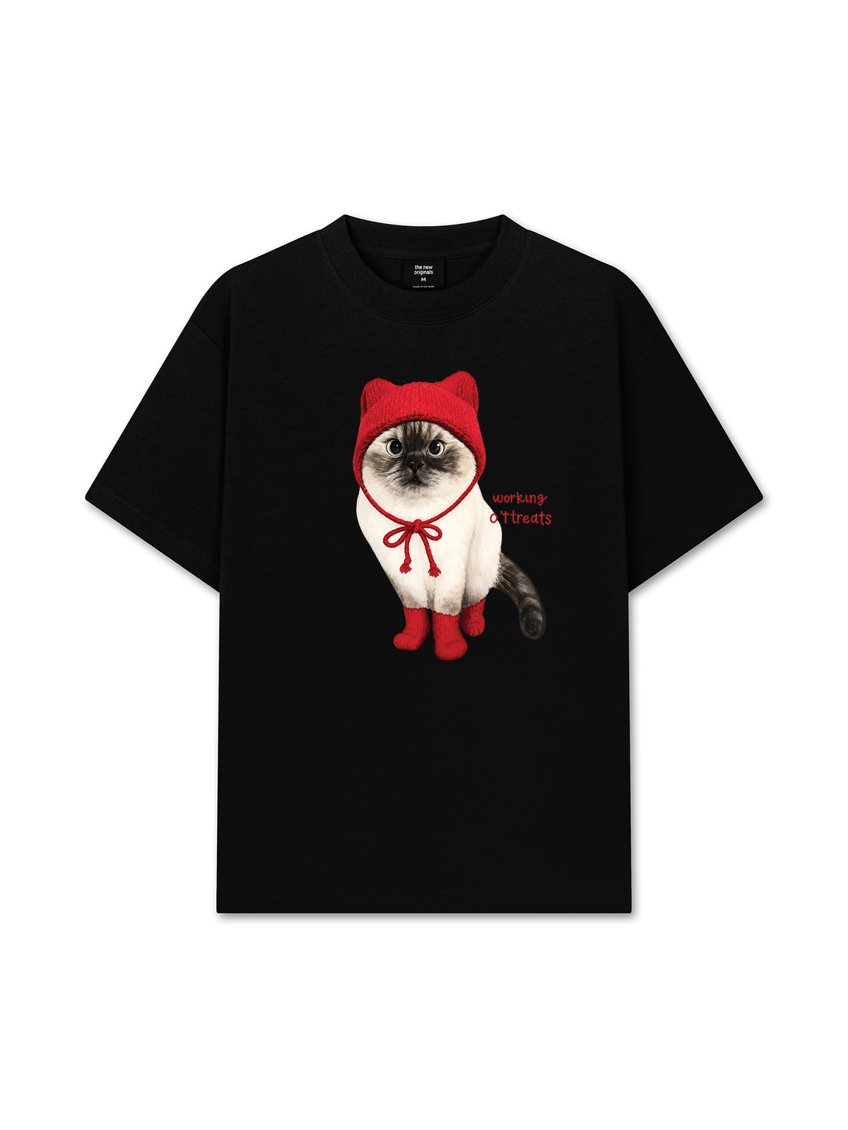Áo Thun Relaxed Fit Working O'ttreats Red Meow