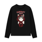 Áo Thun Dài Tay  Meowy Cat Red Xmas Plaid