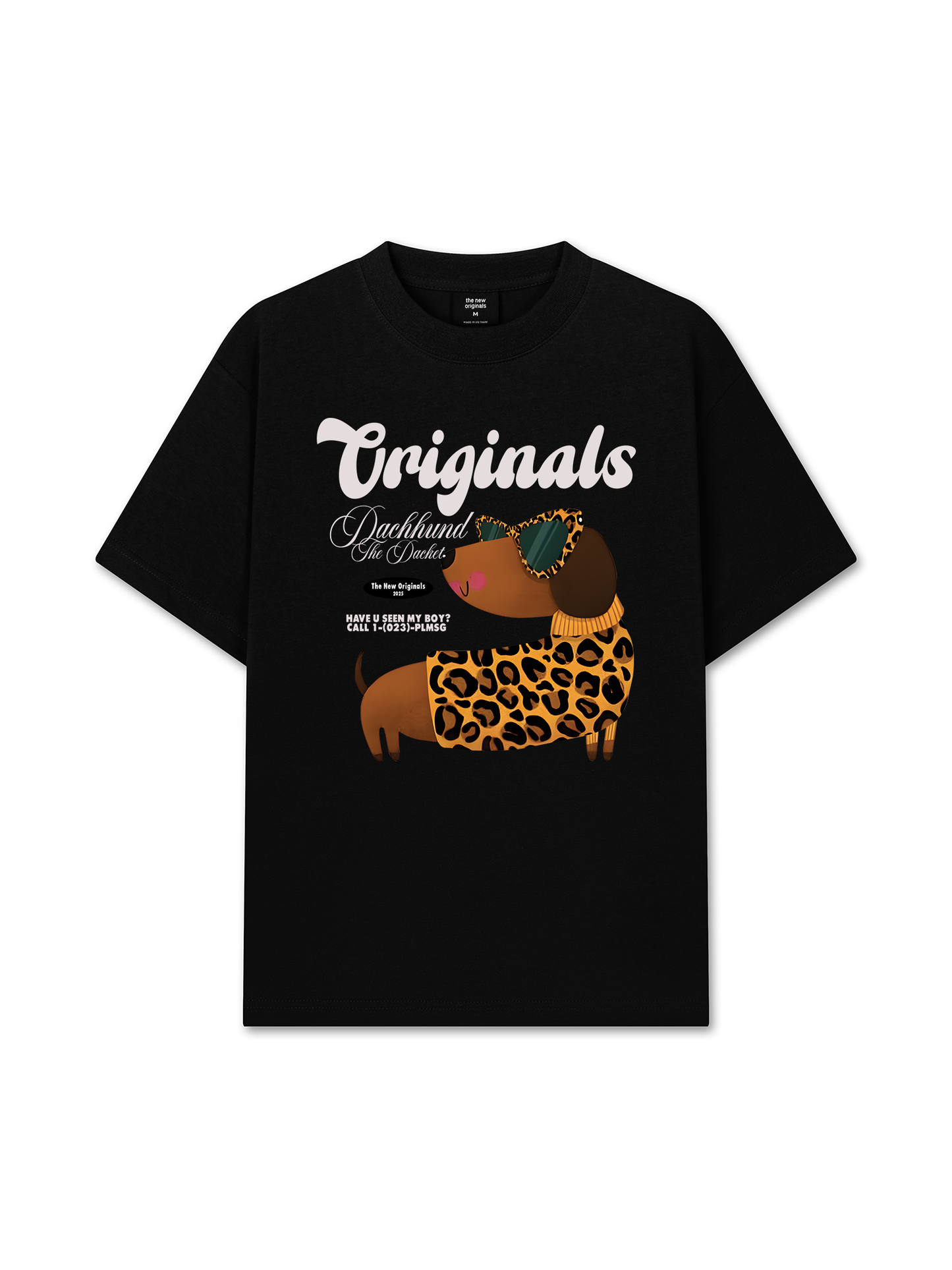 Áo Thun Relaxed Fit Leopard Dachshund