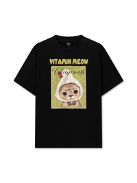 Áo Thun Relaxed Fit  Vitamin Meow With Duck