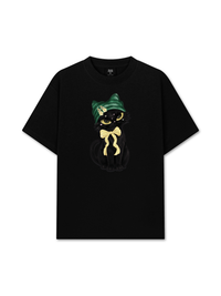 Áo Thun Relaxed Fit Black Cat Girl
