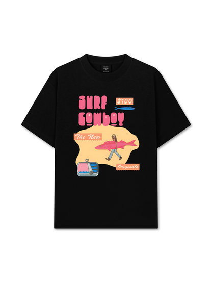 Áo Thun Relaxed Fit Summer Vibes GoTo Beach Cowboy