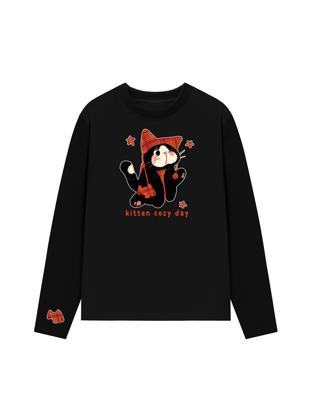Áo Thun Dài Tay  Kitten Cozy Day