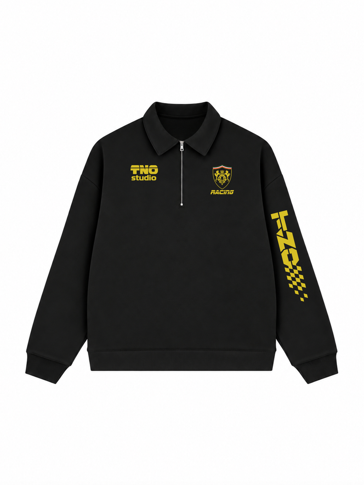 Áo Sweater Polo Nỉ Hai Da  Racing Style
