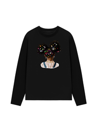 Áo Thun Dài Tay Colorful Diamond Hairpin Afro Girl