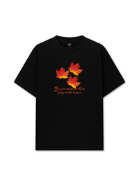 Áo Thun Relaxed Fit Autumn Vibes Play In The Leaves