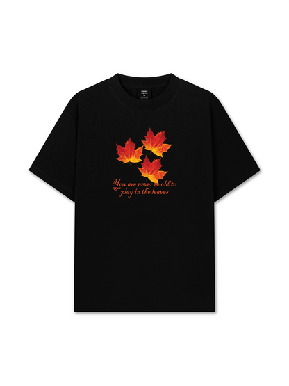 Áo Thun Relaxed Fit Autumn Vibes Play In The Leaves