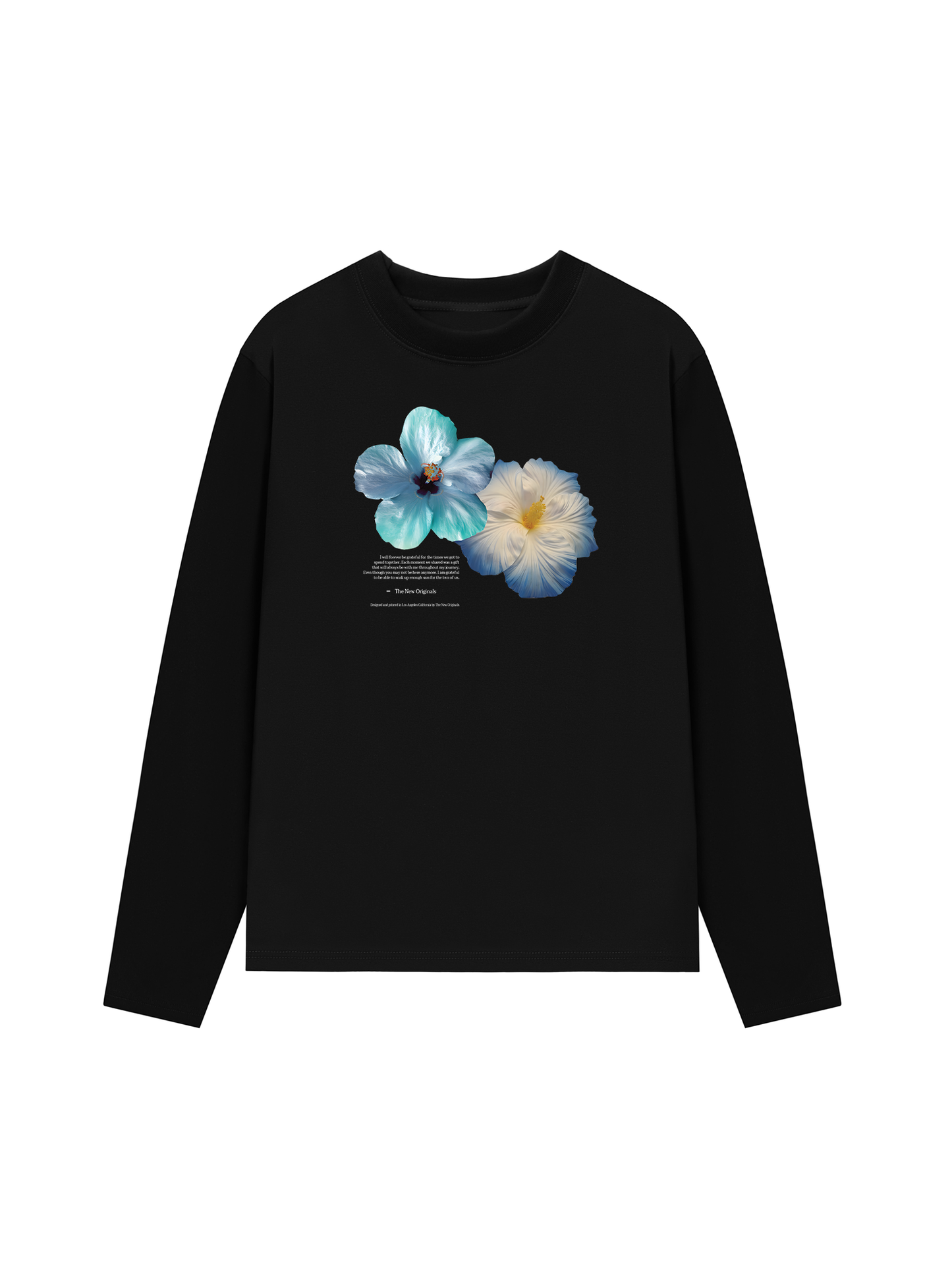 Áo Thun Dài Tay Summer Vibes Souble Blue Flower