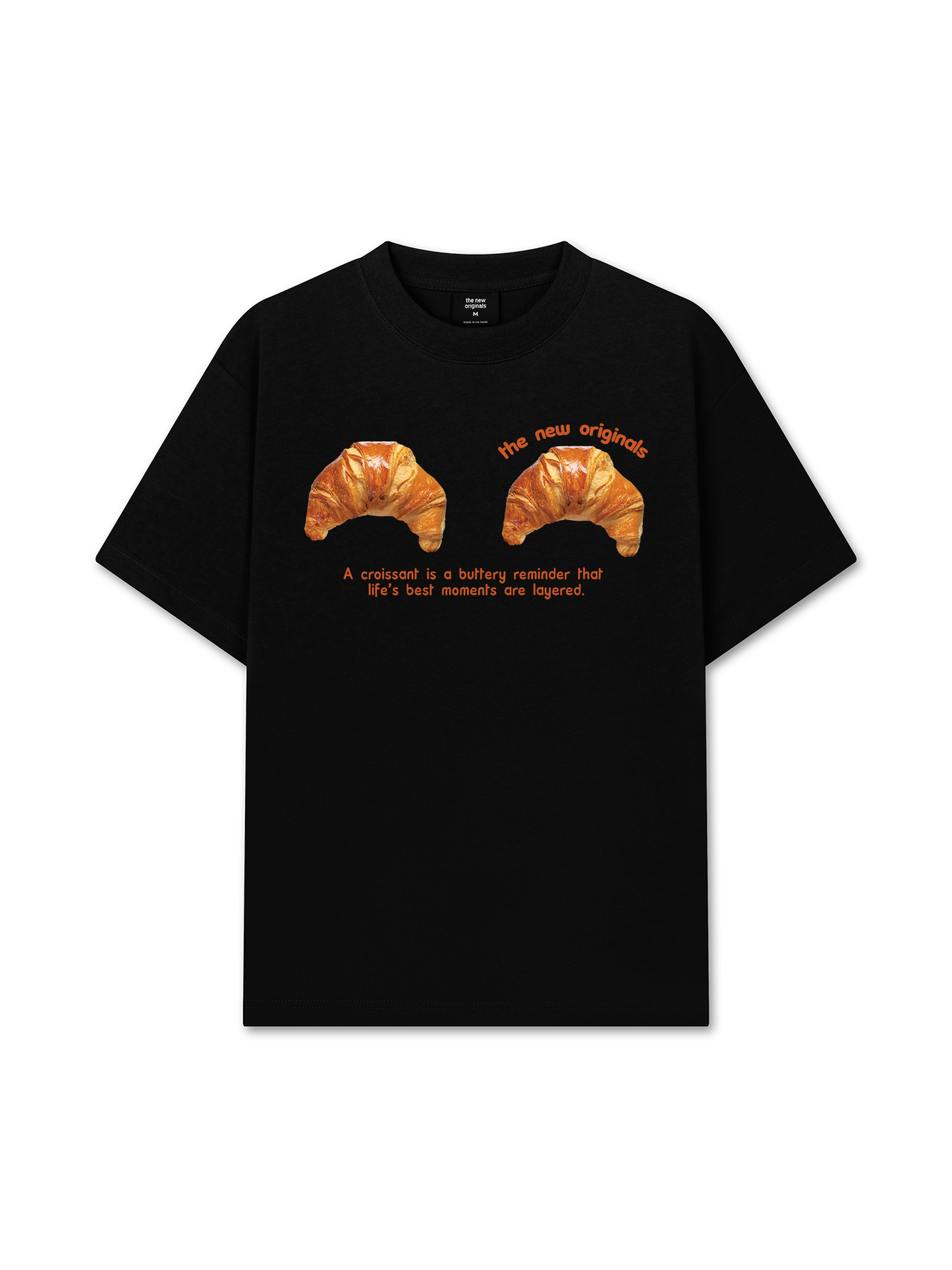 Áo Thun Relaxed Fit Croissant Quote