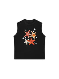 Áo Ba Lỗ Relaxed Fit Ocean Orange StarFish