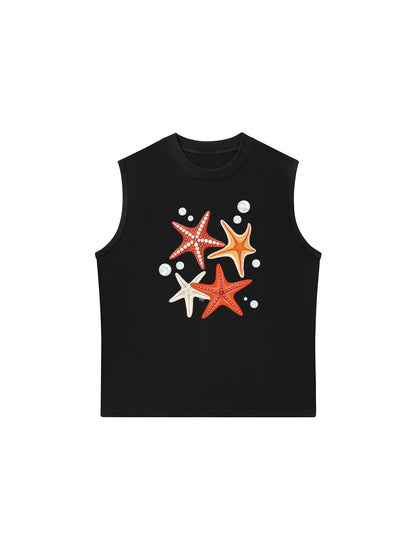 Áo Ba Lỗ Relaxed Fit Ocean Orange StarFish