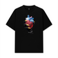 Áo Thun Relaxed Fit Handheld colorful rhinestone art heart