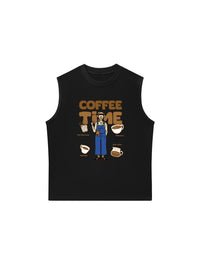 Áo Ba Lỗ Relaxed Fit Coffee Time 2