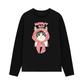 Áo Thun Dài Tay Meowy Cat Pink Plaid