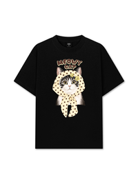 Áo Thun Relaxed Fit  Meowy Cat Cream