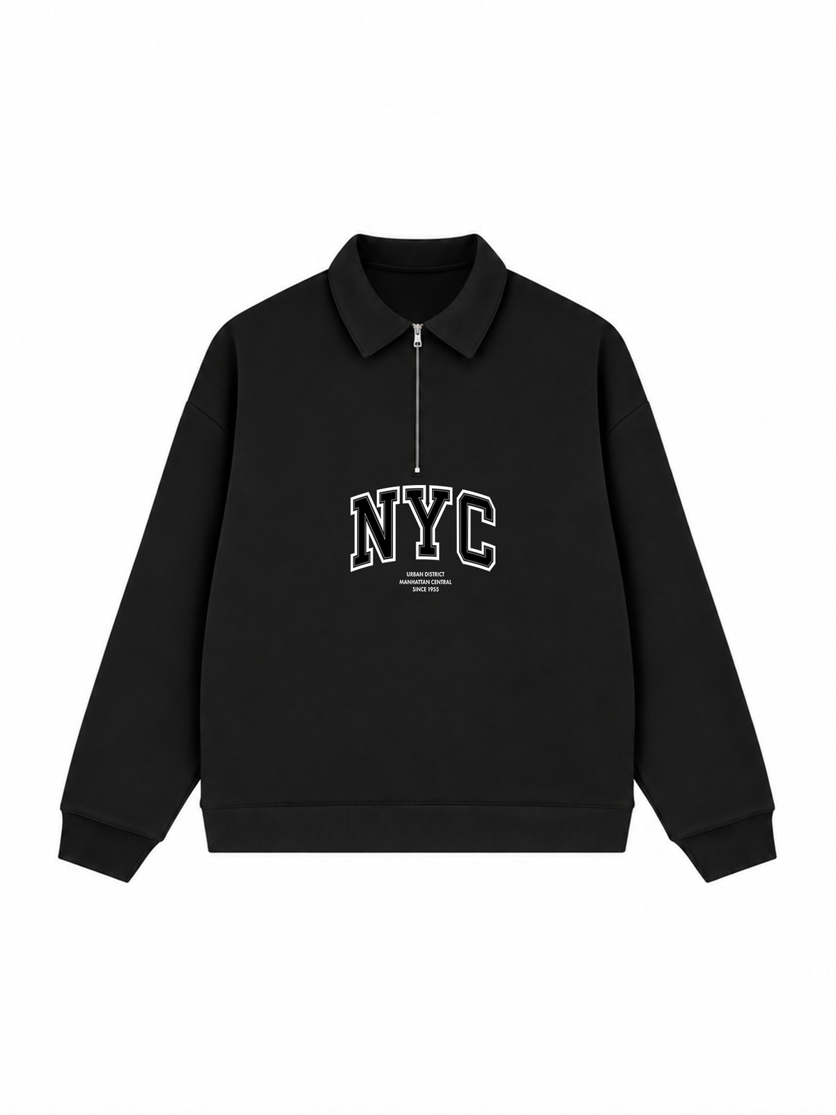 Áo Sweater Polo Nỉ Hai Da NYC URBAN DISTRICT