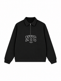 Áo Sweater Polo Nỉ Hai Da NYC URBAN DISTRICT