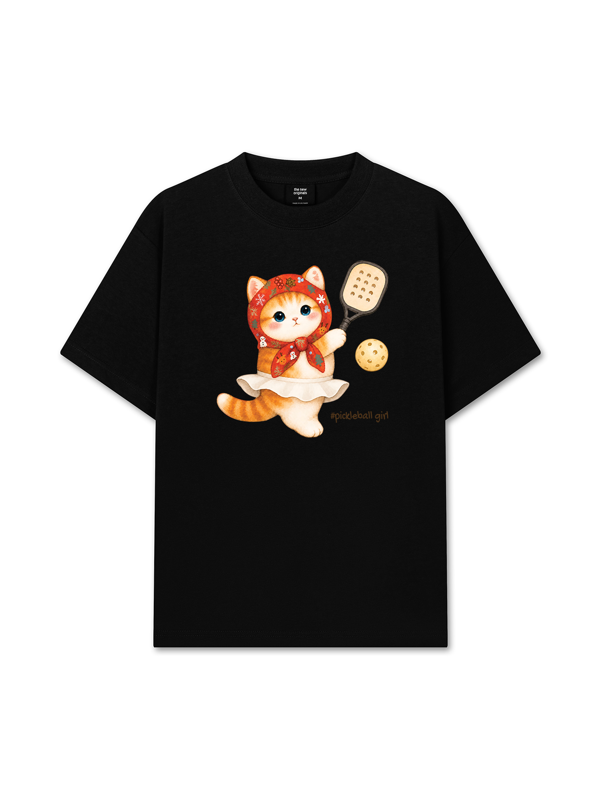 Áo Thun Relaxed Fit Pickleball Girl Meow