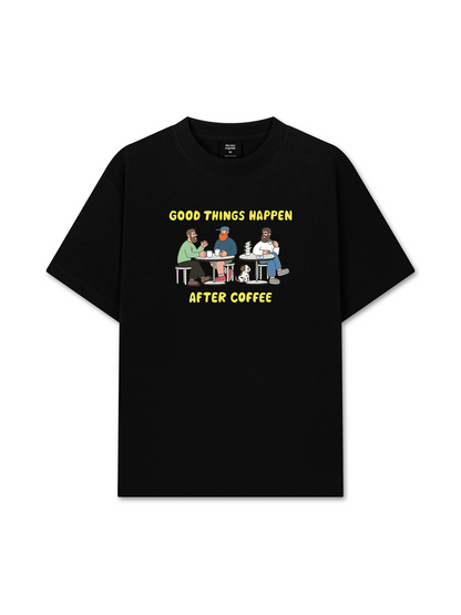 Áo Thun Relaxed Fit Good Things Happen After Coffee