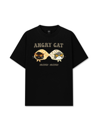 Áo Thun Relaxed Fit Angry Cat