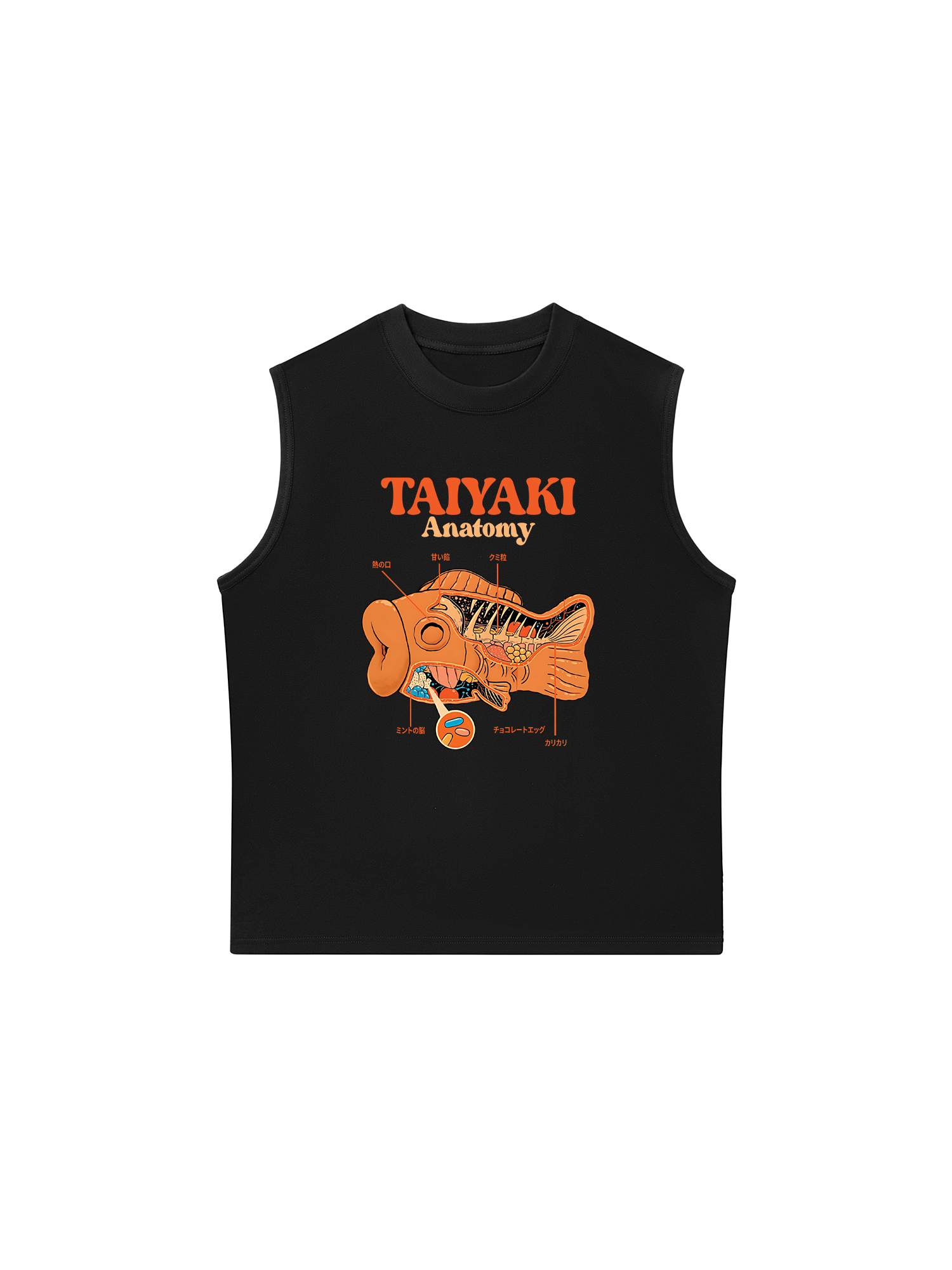 Áo Ba Lỗ Relaxed Fit Taiyaki Anatomy