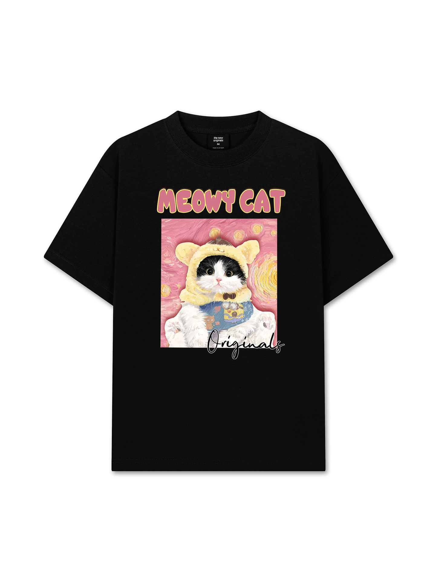 Áo Thun Relaxed Fit Meowy Cat Vicent