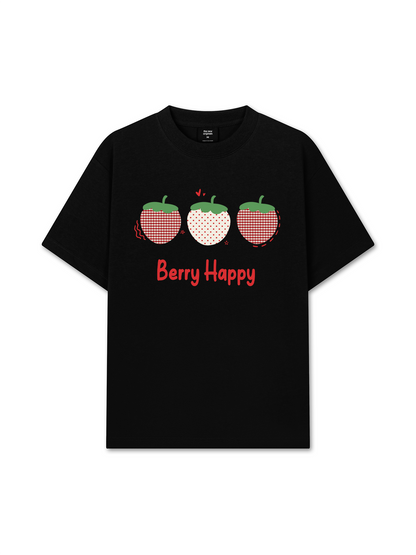Áo Thun Relaxed Fit Daily Cuties Berry Happy