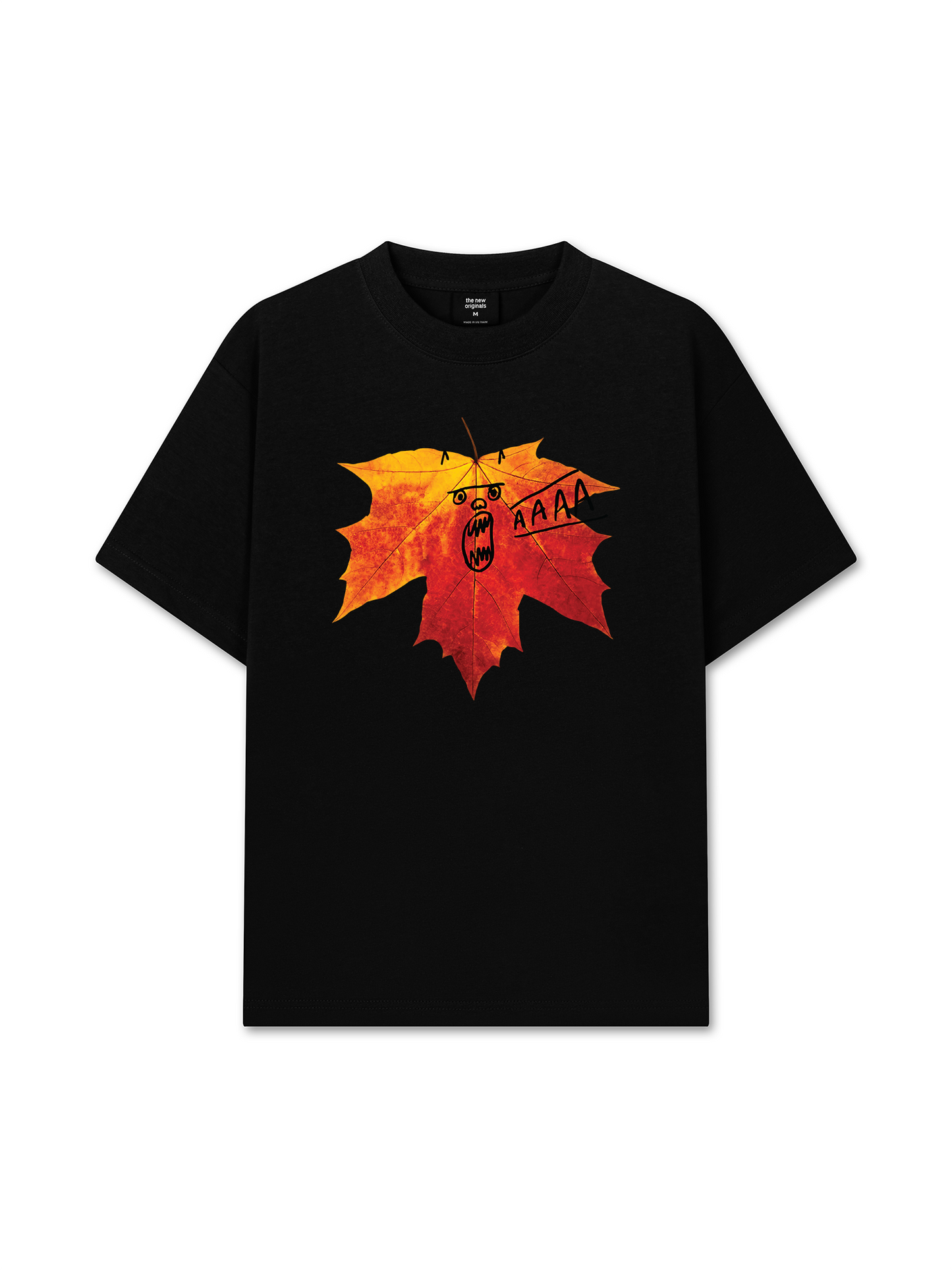Áo Thun Relaxed Fit Autumn Vibes Maple Leaf