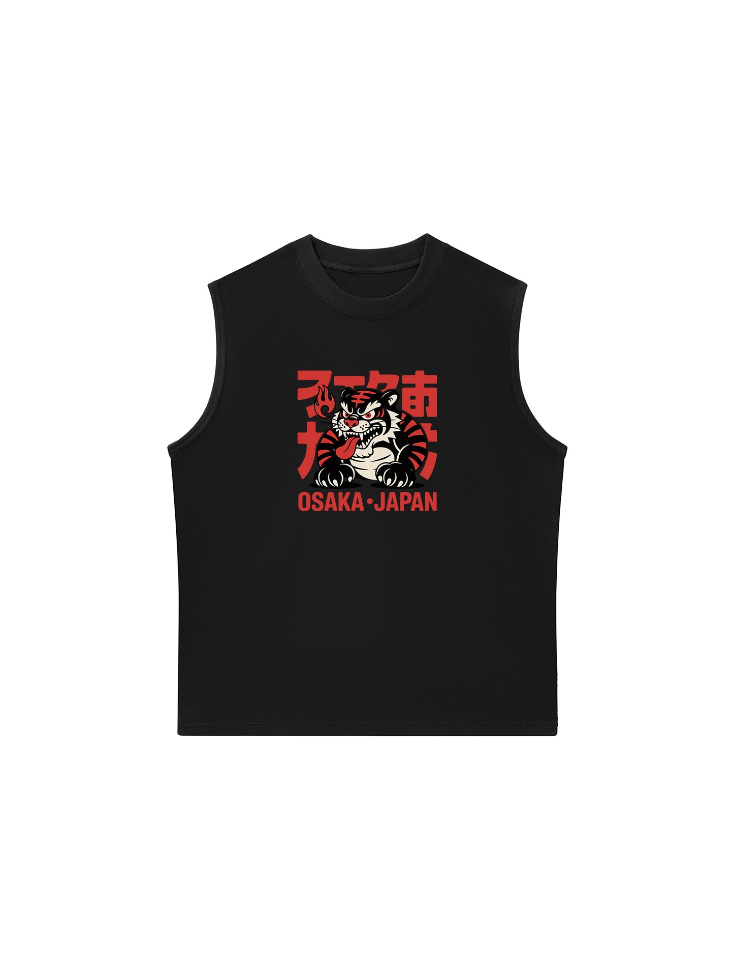 Áo Ba Lỗ Relaxed Fit Black Tiger