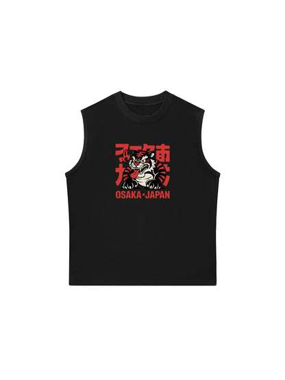 Áo Ba Lỗ Relaxed Fit Black Tiger