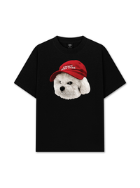 Áo Thun Relaxed Fit Puppy With Red Hat
