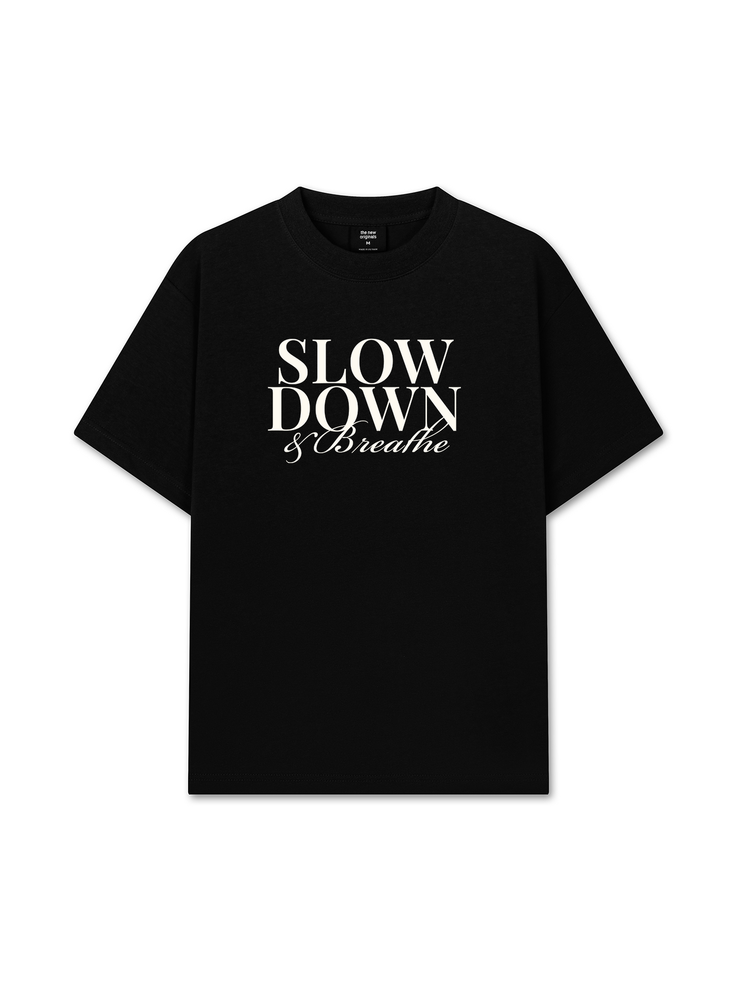 Áo Thun Relaxed Fit Slow Down & Breathe