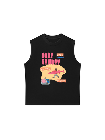 Áo Ba Lỗ Relaxed Fit Summer Vibes GoTo Beach Cowboy