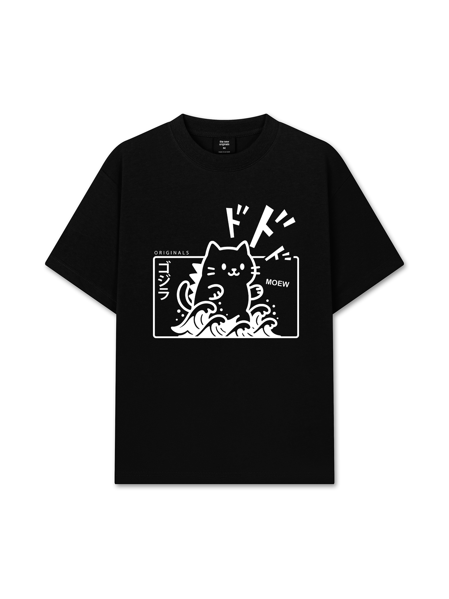 Áo Thun Relaxed Fit Japan Spirit Godzilla Meow