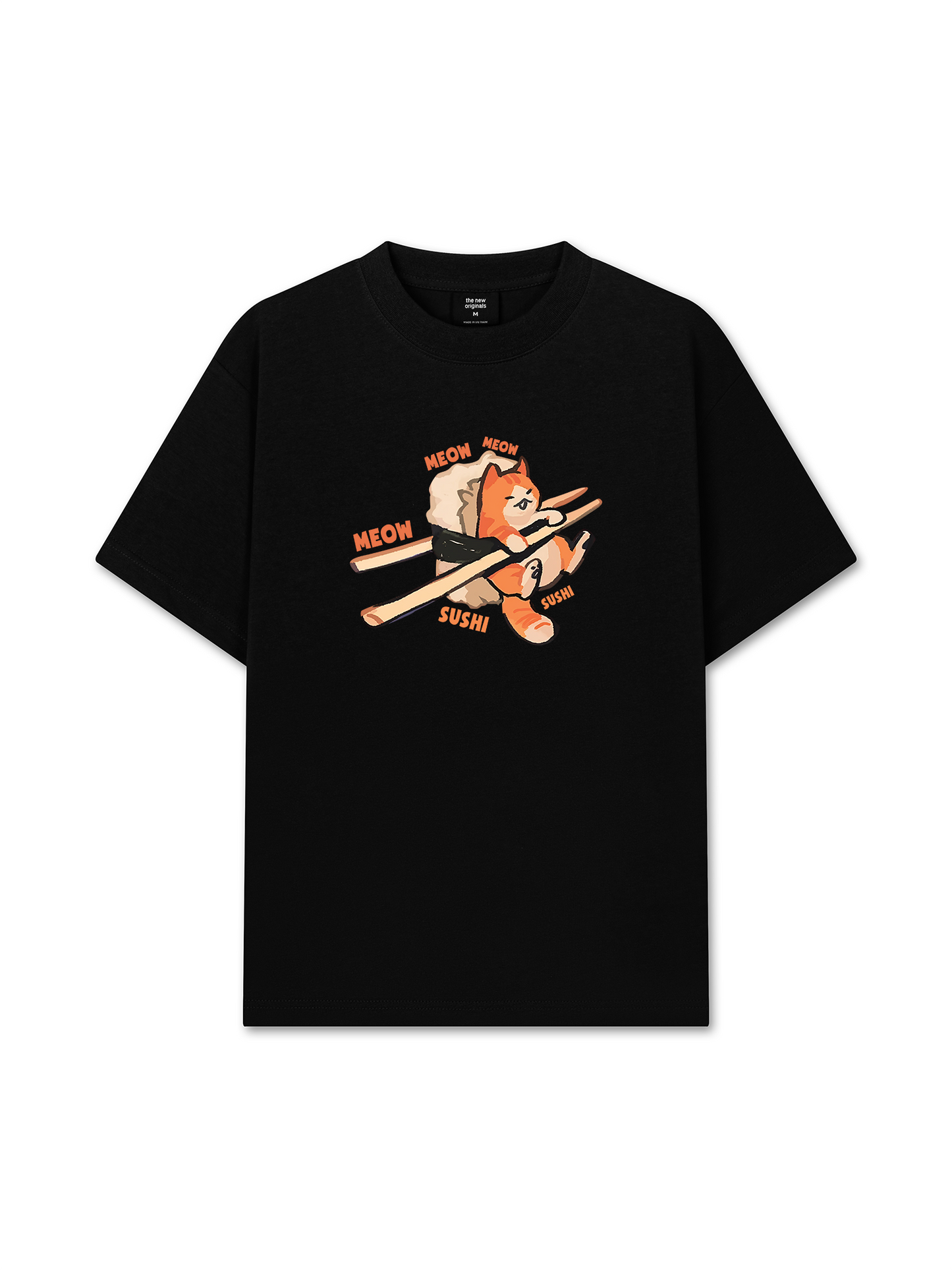 Áo Thun Relaxed Fit Sushi Meow