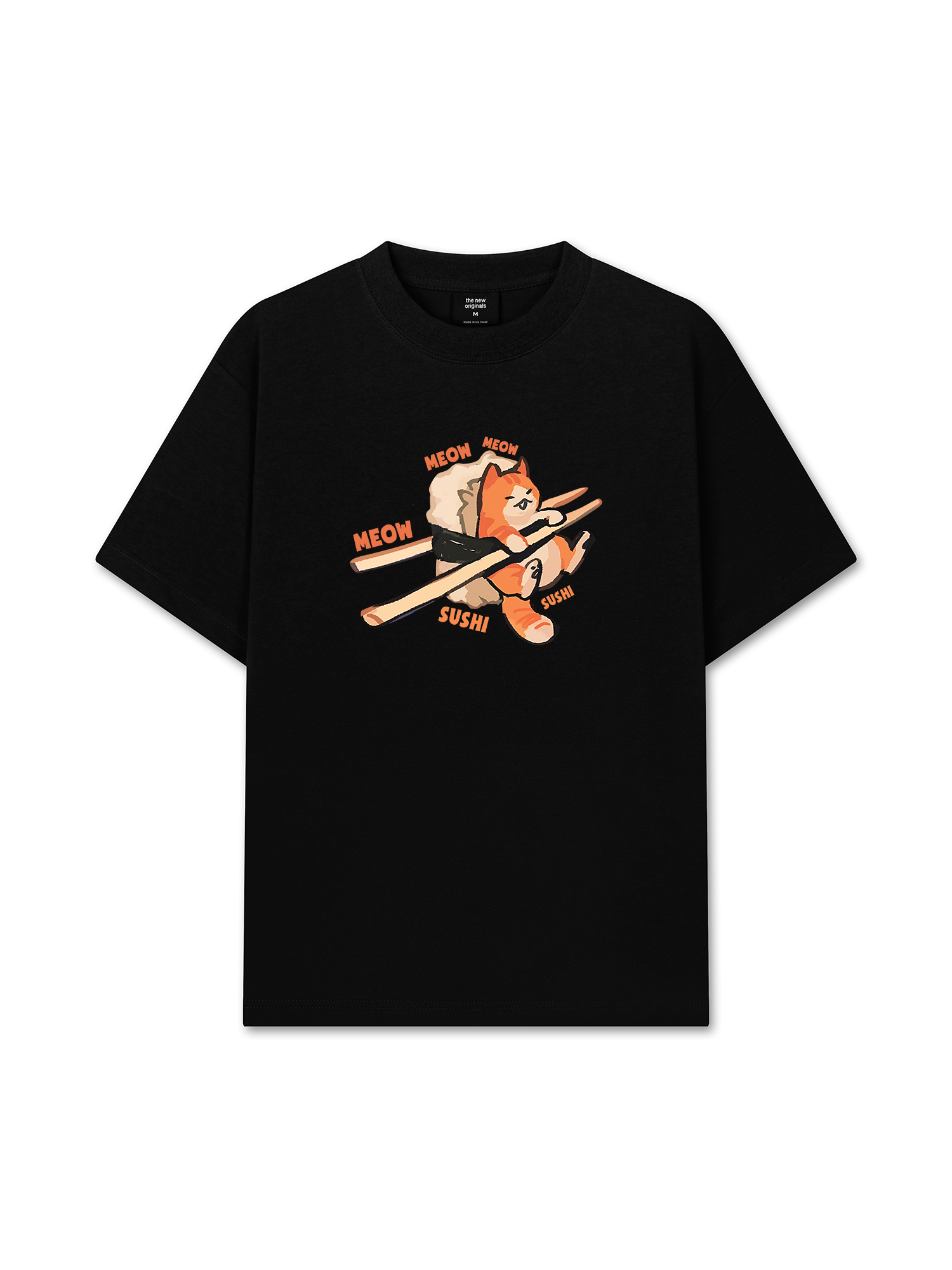 Áo Thun Relaxed Fit Sushi Meow