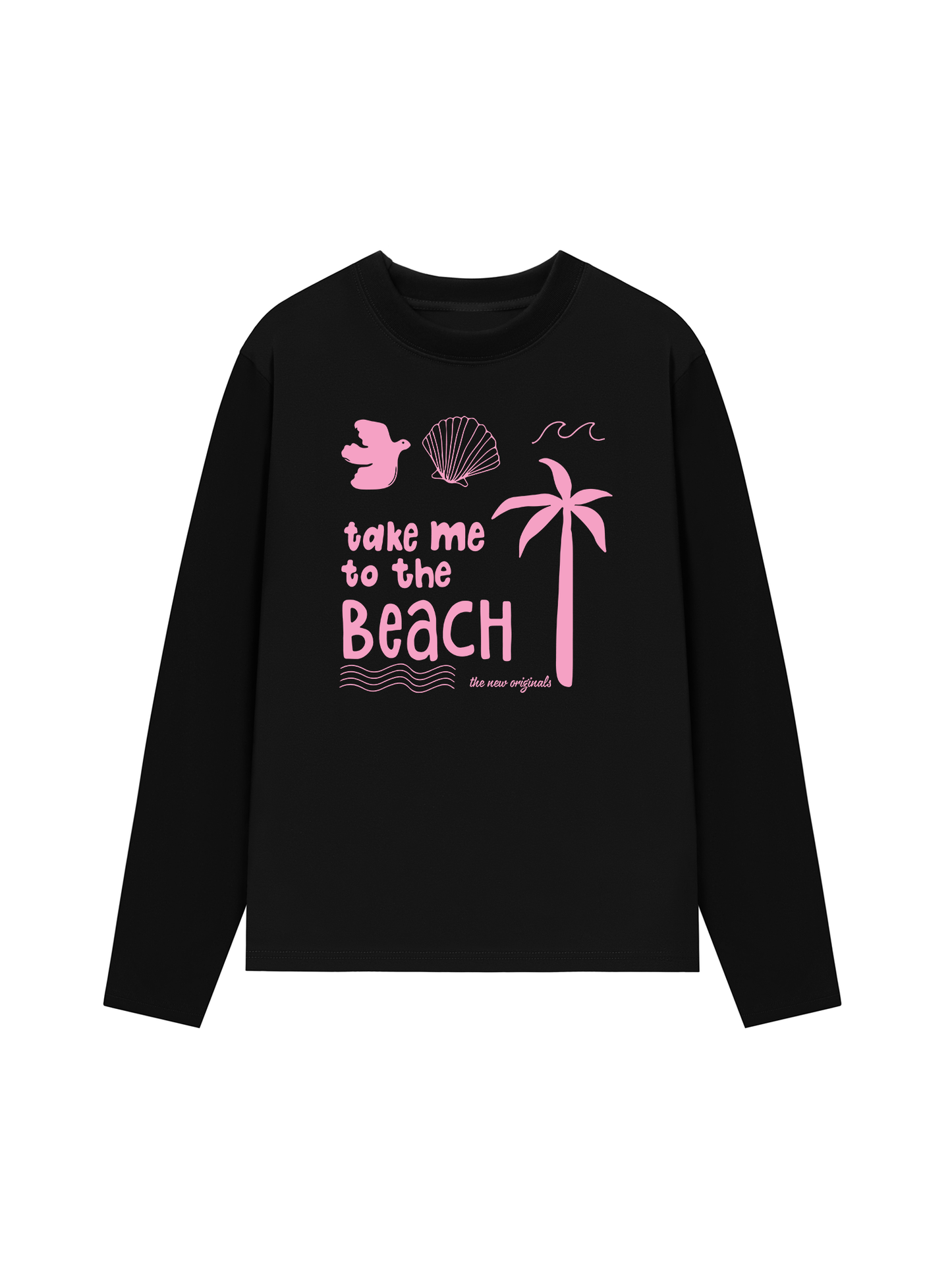 Áo Thun Dài Tay Take Me To The Beach Pink