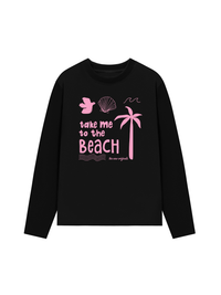 Áo Thun Dài Tay Take Me To The Beach Pink
