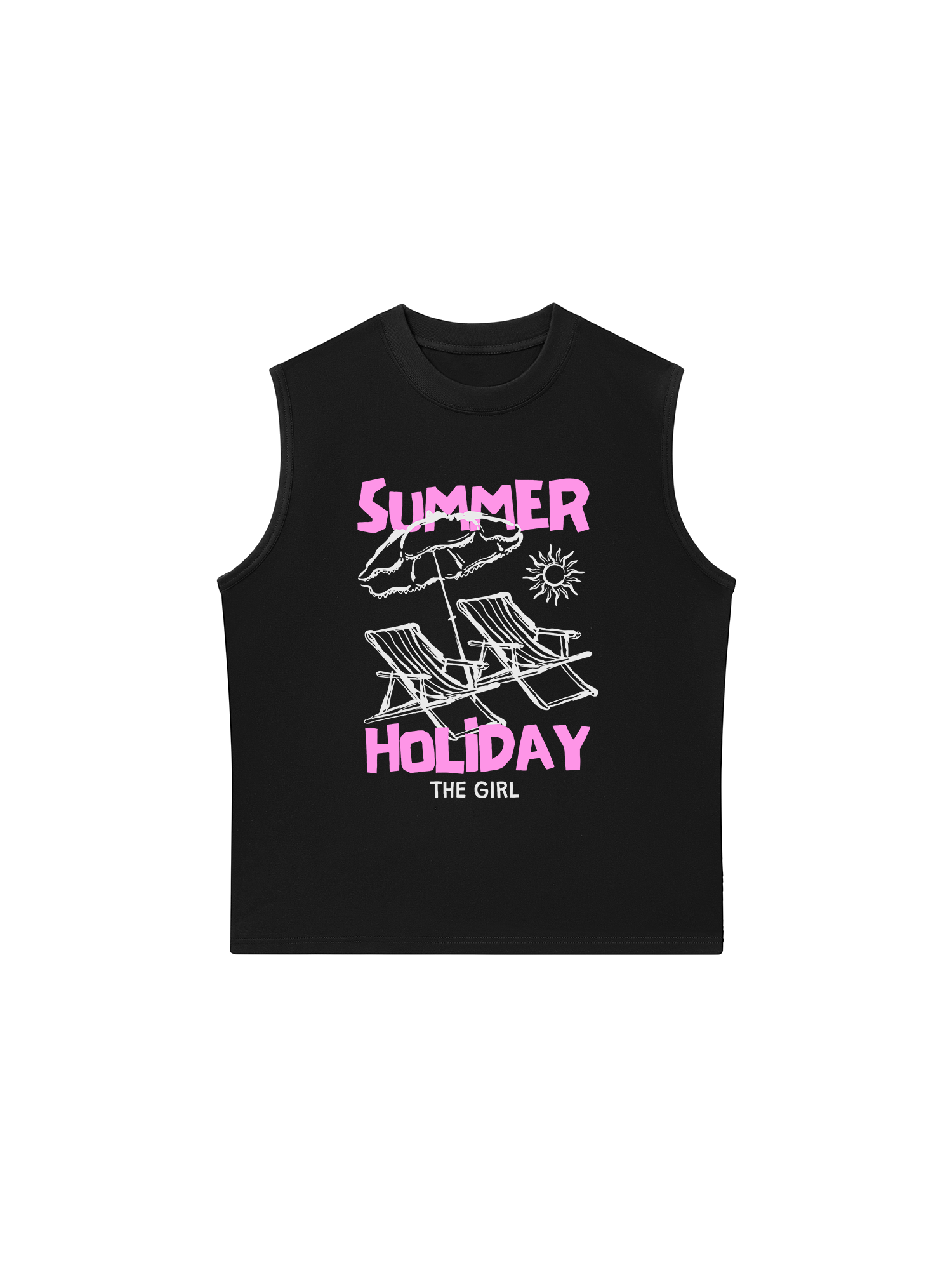 Áo Ba Lỗ Relaxed Fit Summer Holiday The Girl