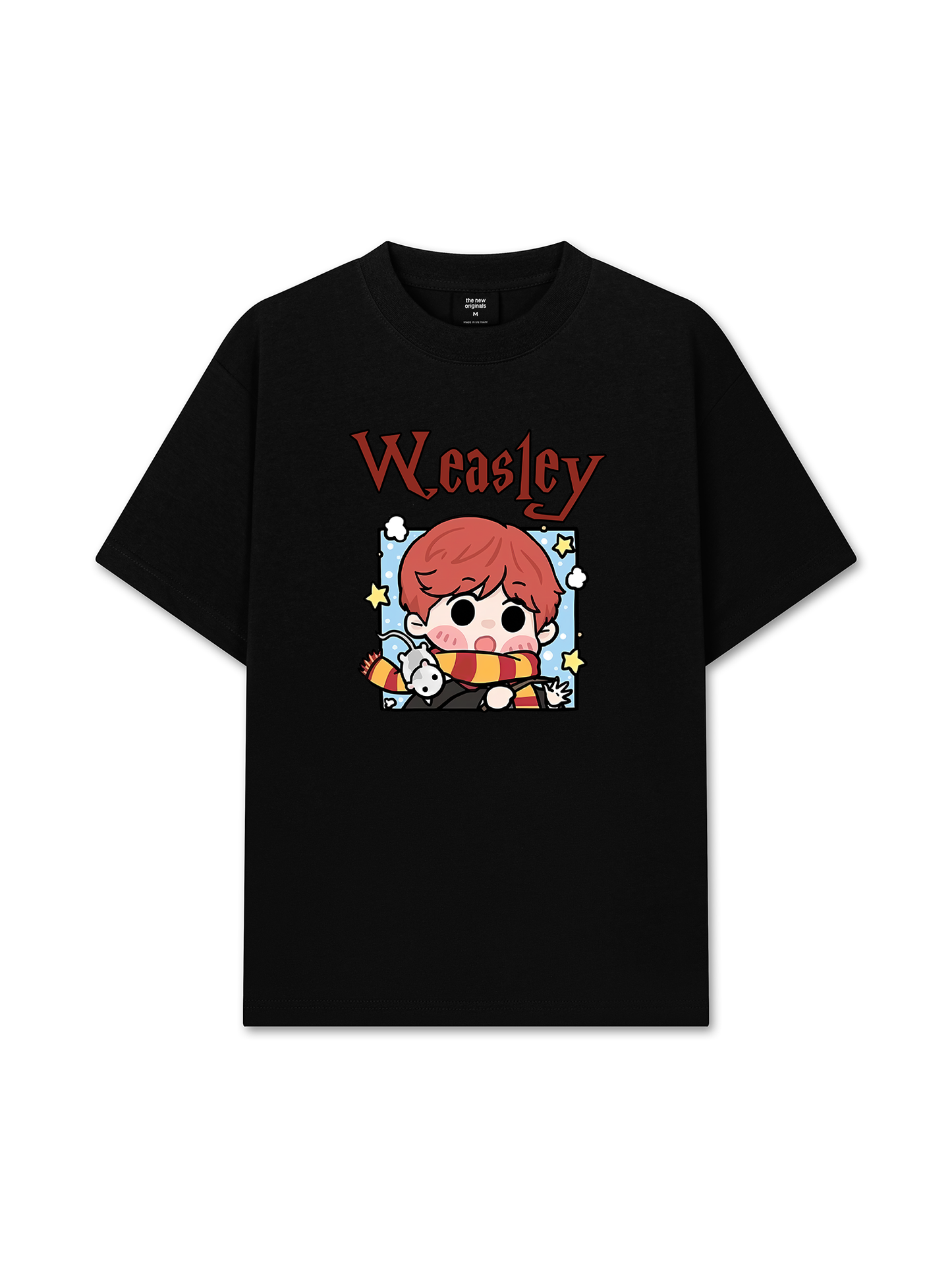 Áo Thun Relaxed Fit Harrry Potter Weasley Chibi