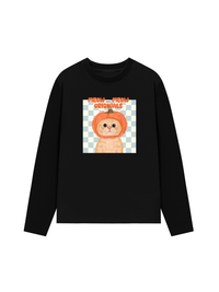 Áo Thun Dài Tay Animal Meow Pumpkin