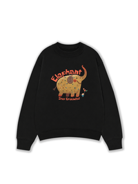 Áo Sweater Nỉ Hai Da Animal Elephant