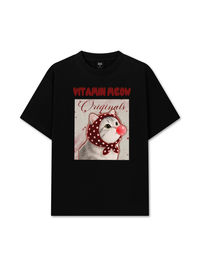 Áo Thun Relaxed Fit Red Vitamin Meow