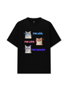 Áo Thun Relaxed Fit Daily Cuties Trio Cat