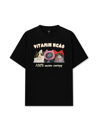 Áo Thun Relaxed Fit Vitamin Ngáo