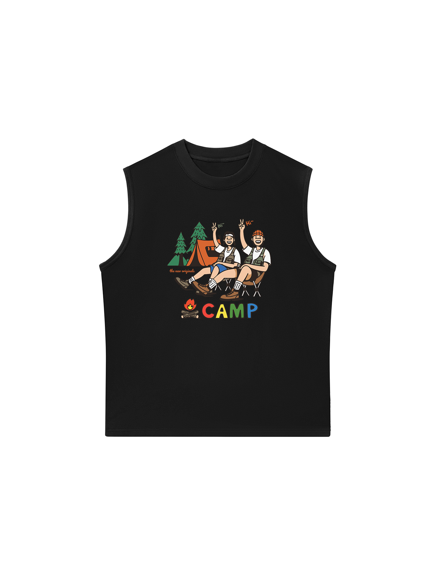 Áo Ba Lỗ Relaxed Fit Go Camping