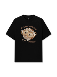 Áo Thun Relaxed Fit Sweet Pastry Meow Meow Bead