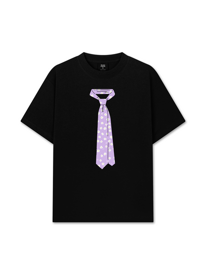 Áo Thun Relaxed Fit Daily Cuties Purple Tie