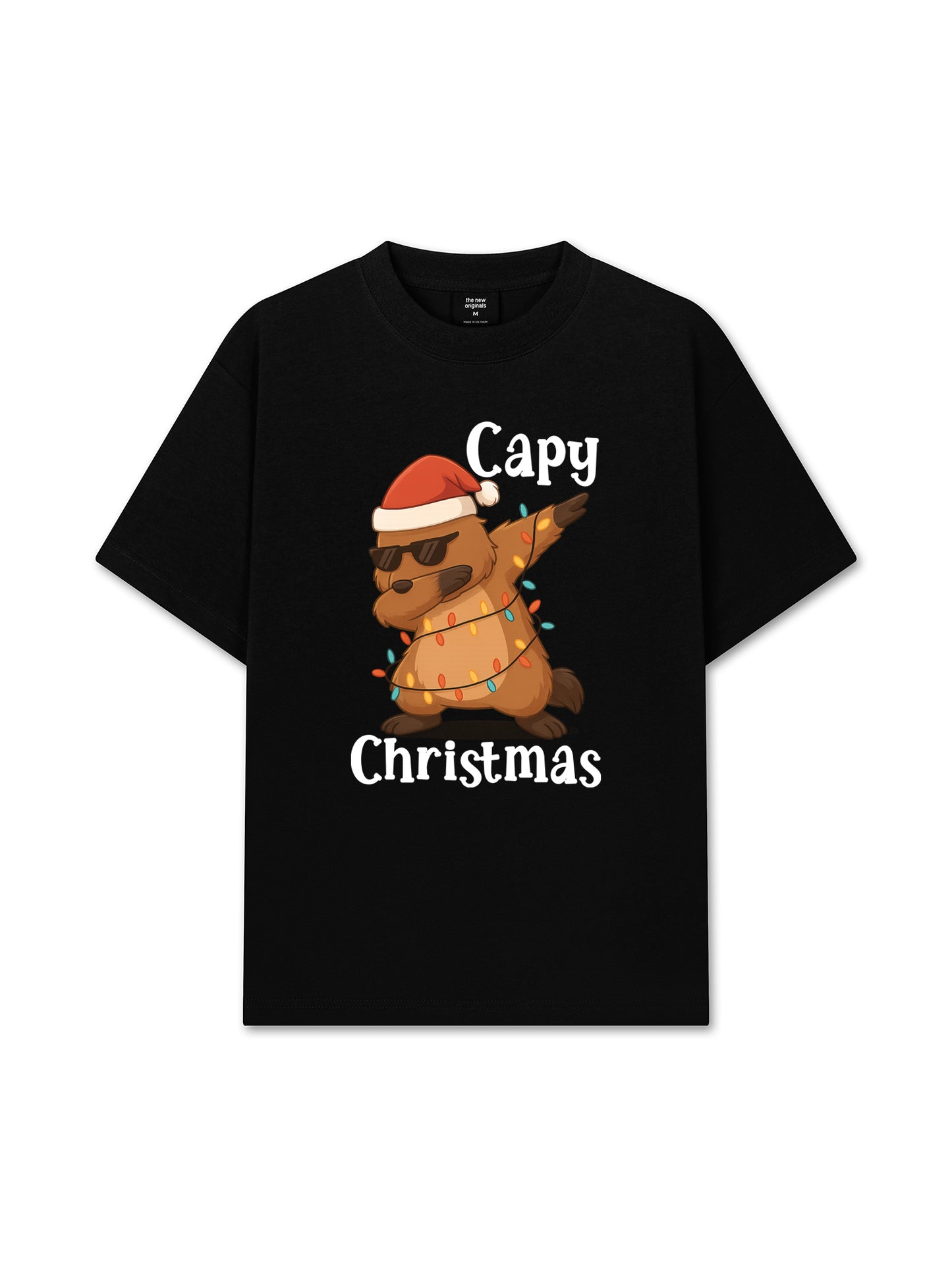 Áo Thun Relaxed Fit Capy Christmas Dab