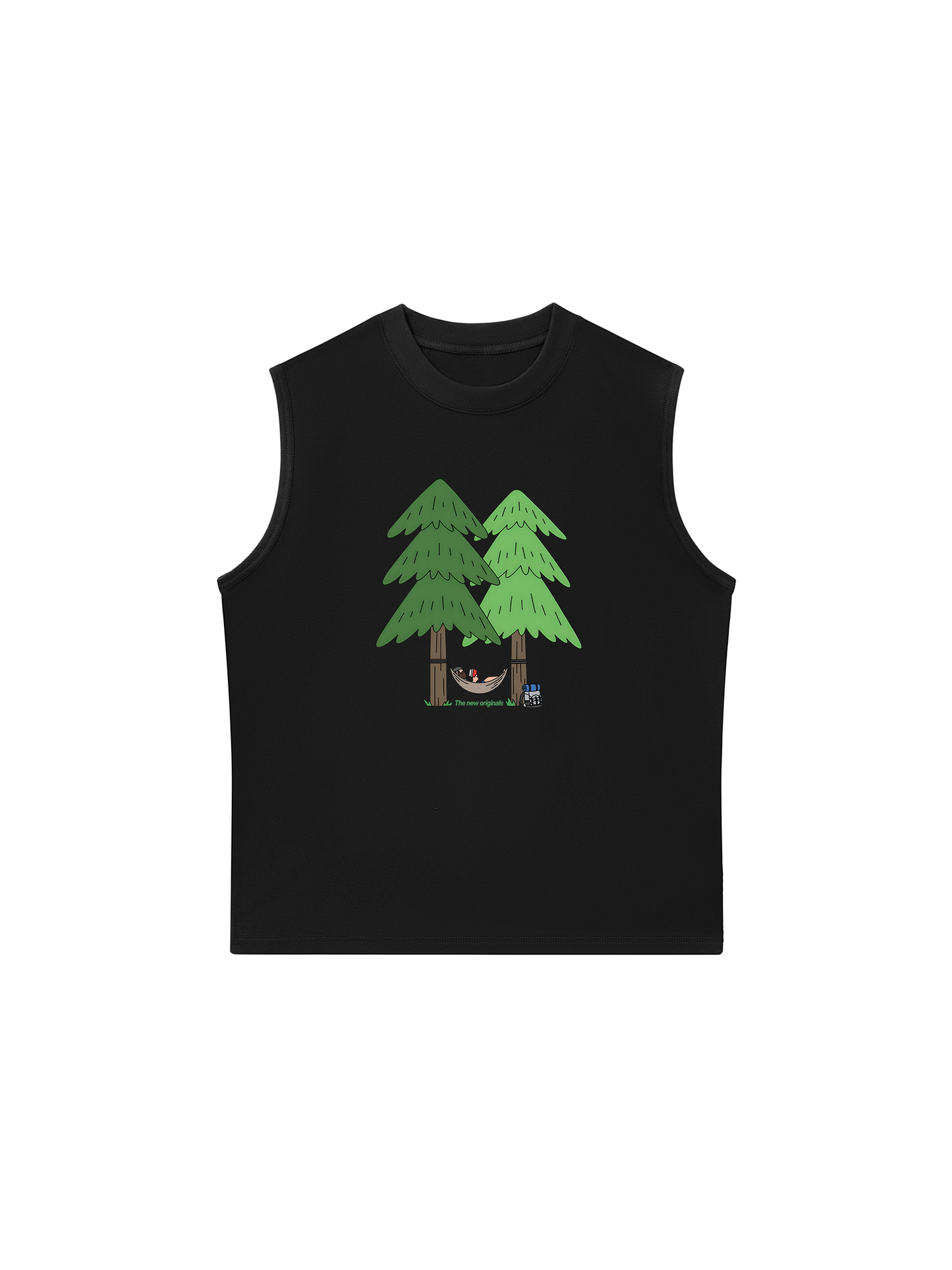 Áo Ba Lỗ Relaxed Fit Let_s Go Camping